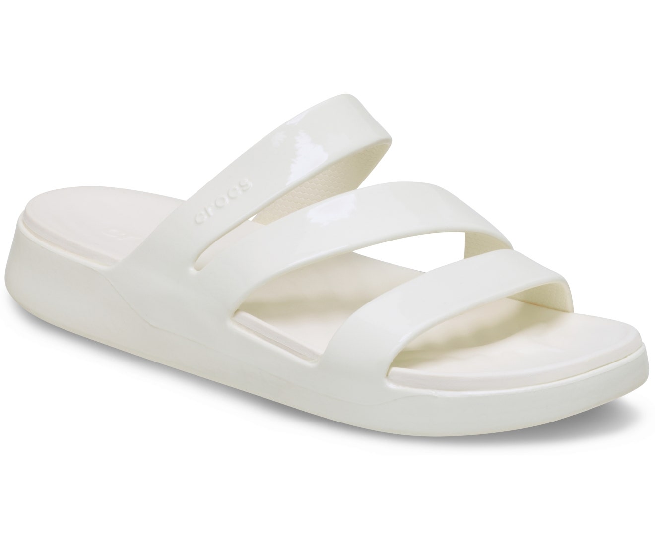 Getaway Patent Strappy Chalk Women Flip