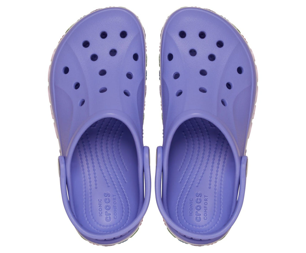 Bayaband Flower Band Digital Violet Kids Clog