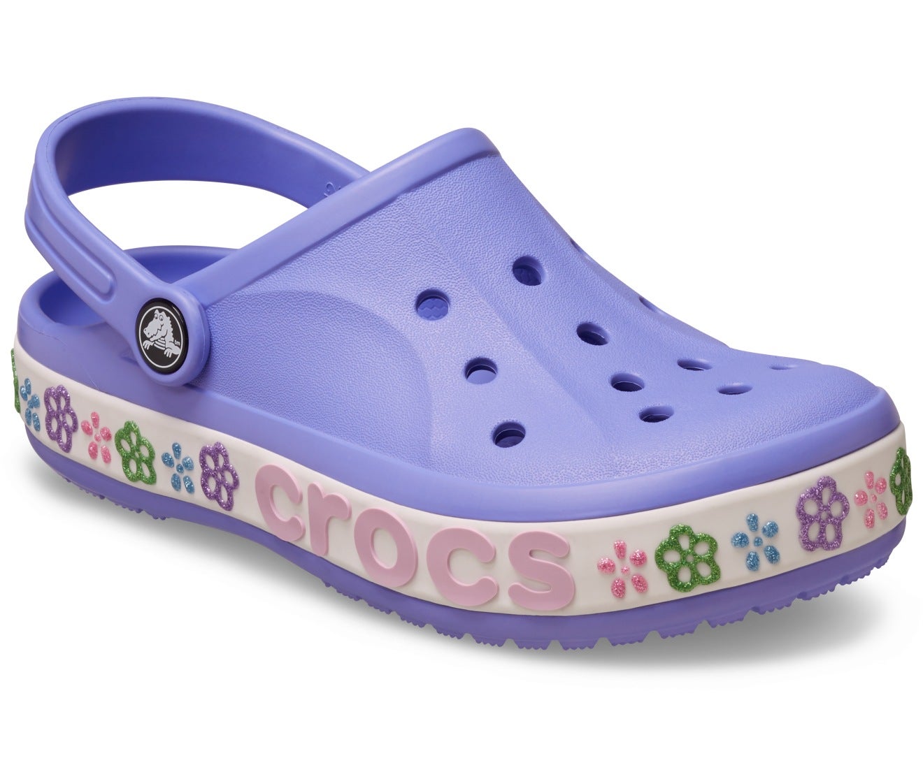 Bayaband Flower Band Digital Violet Kids Clog