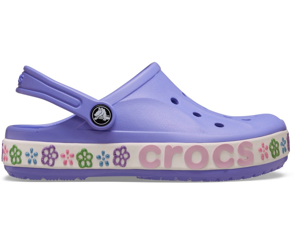 Bayaband Flower Band Digital Violet Toddler Clog