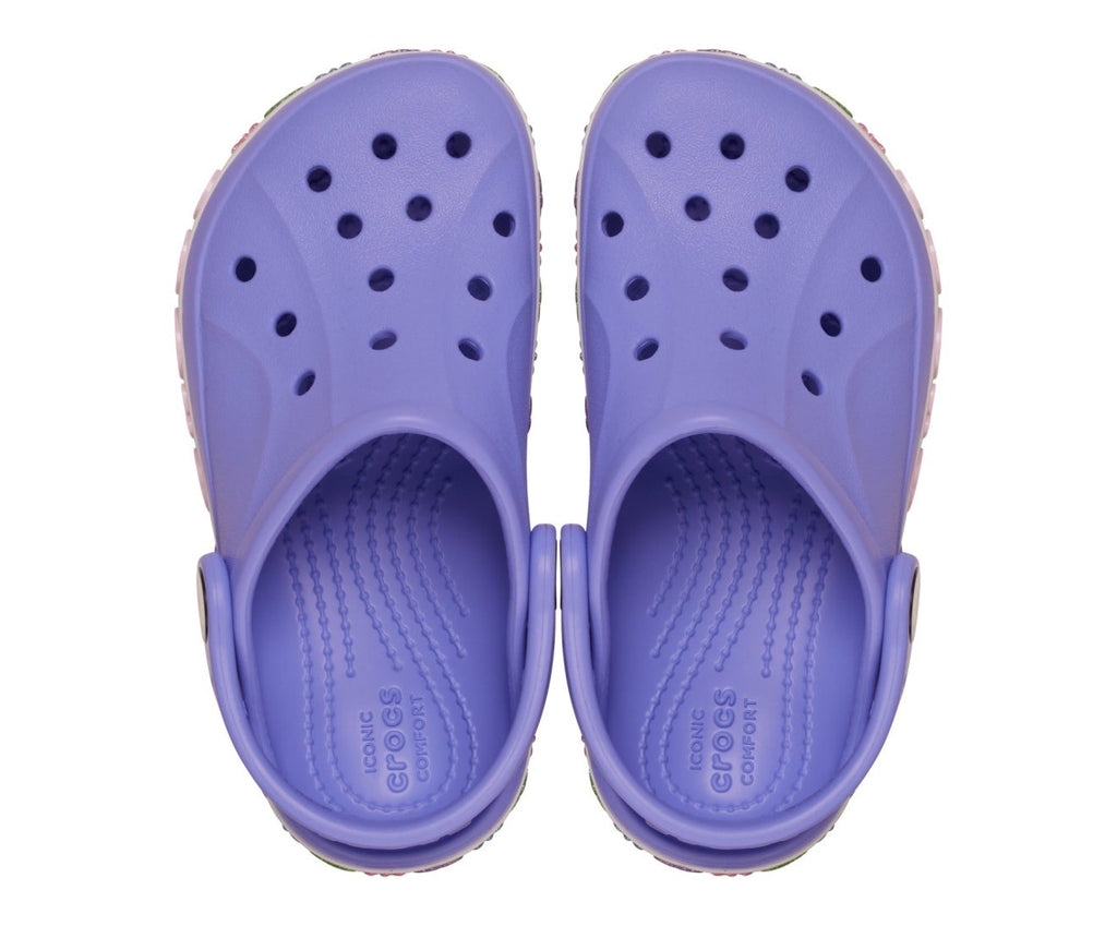 Bayaband Flower Band Digital Violet Toddler Clog