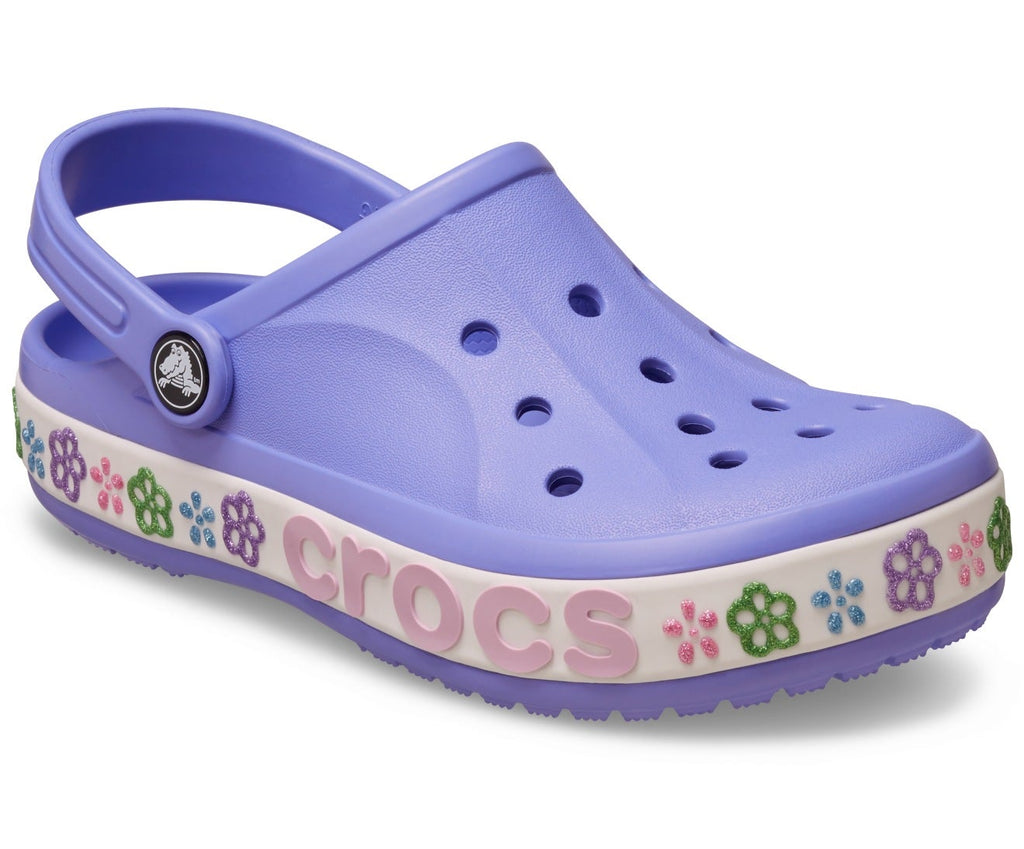 Bayaband Flower Band Digital Violet Toddler Clog