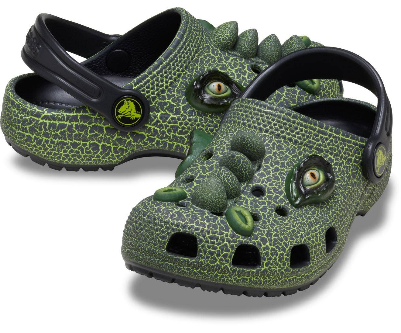 Classic IAM Scary Dino Black Toddler Clog