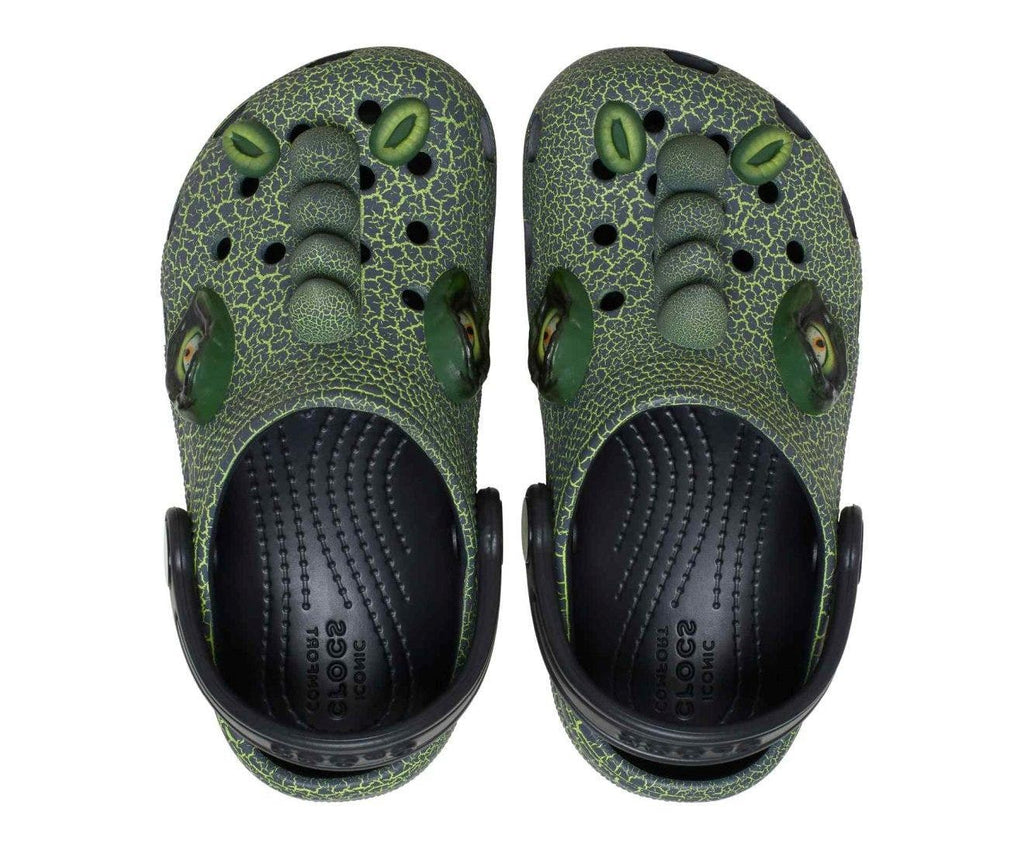 Classic IAM Scary Dino Black Toddler Clog