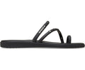 Miami Studded Toe Loop Black Women Sandal