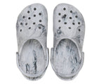Classic Watercolor Marbled Grey Swirl Unisex Clog