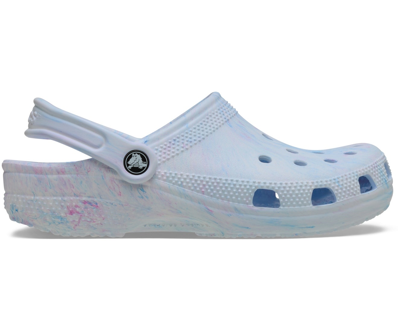 Classic Watercolor Marbled Oxygen Swirl Unisex Clog