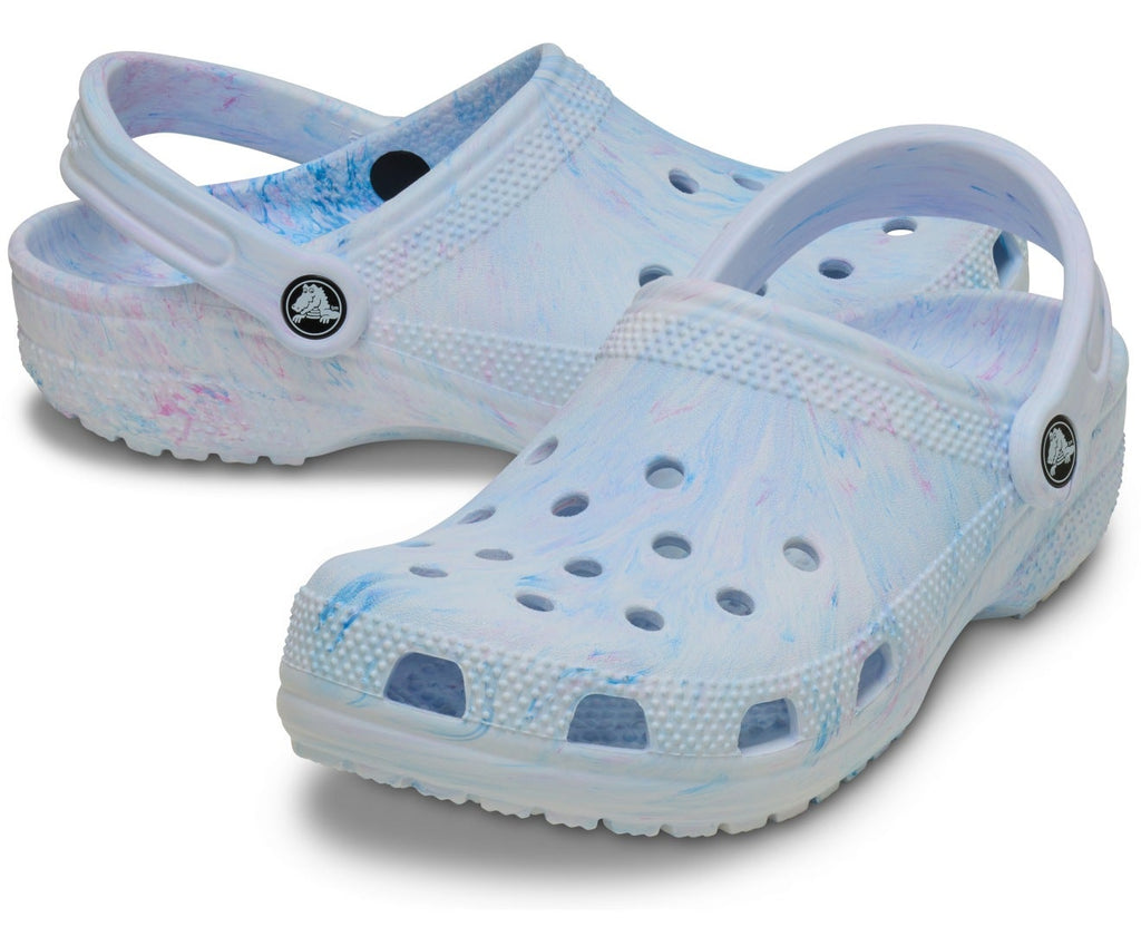 Classic Watercolor Marbled Oxygen Swirl Unisex Clog