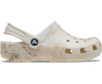 Classic Watercolor Marbled Bone Swirl Kids Clog