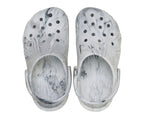 Classic Watercolor Marbled Grey Swirl Toddler Clog