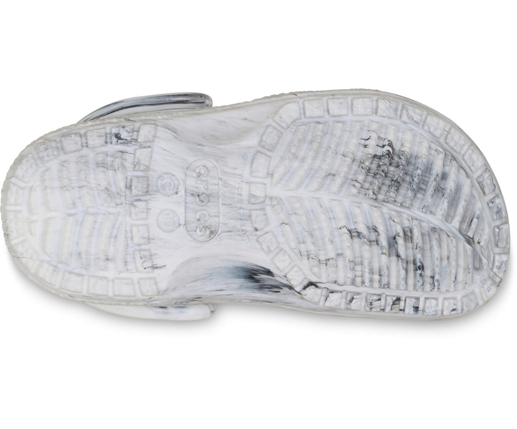 Classic Watercolor Marbled Grey Swirl Toddler Clog