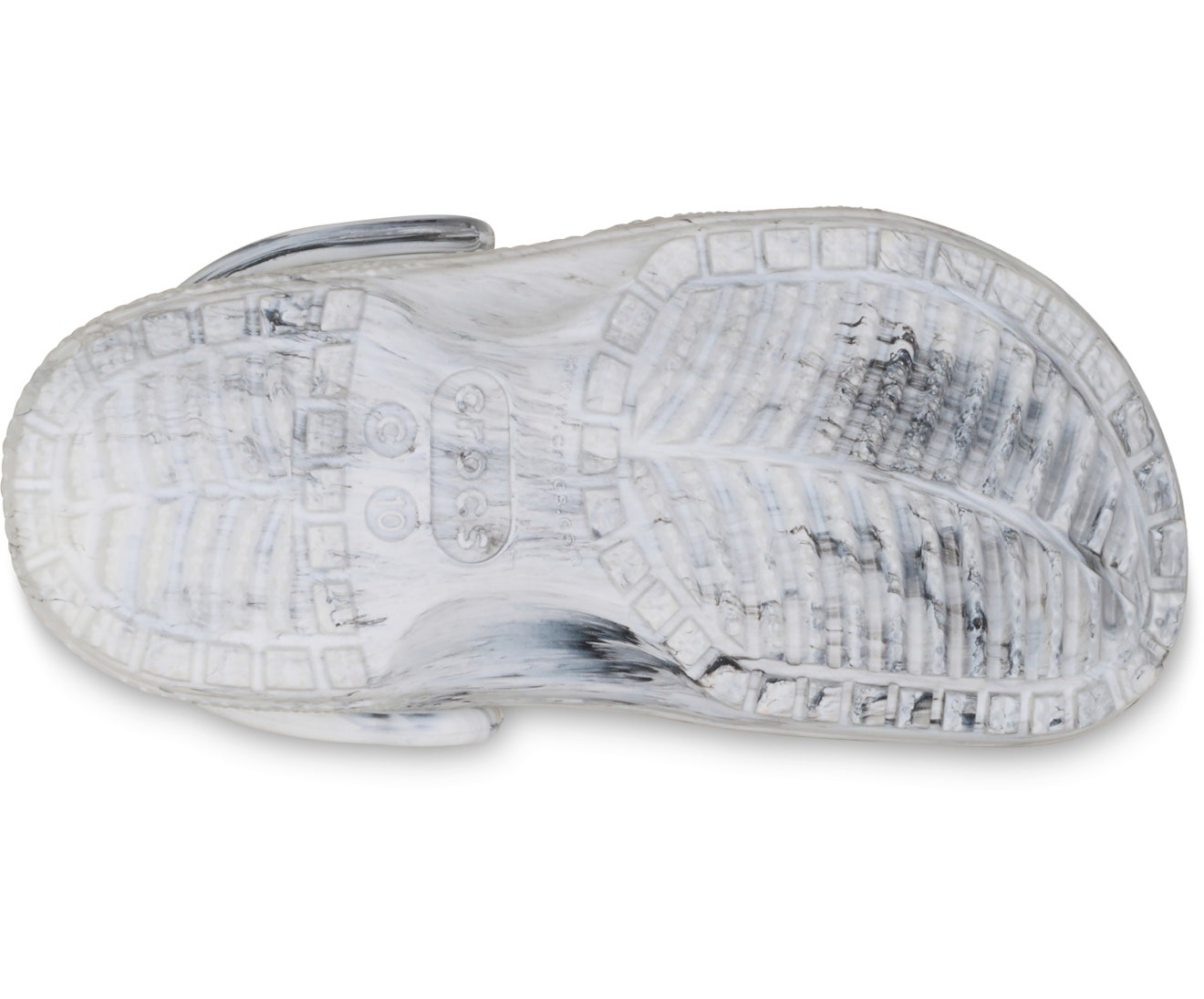 Classic Watercolor Marbled Grey Swirl Toddler Clog