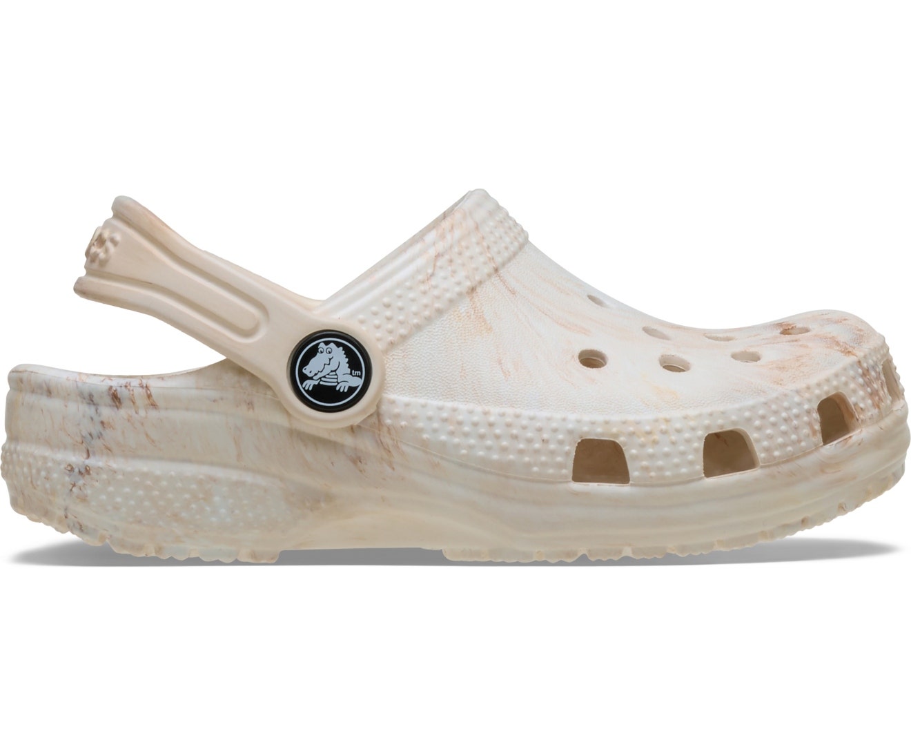 Classic Watercolor Marbled Bone Swirl Toddler Clog