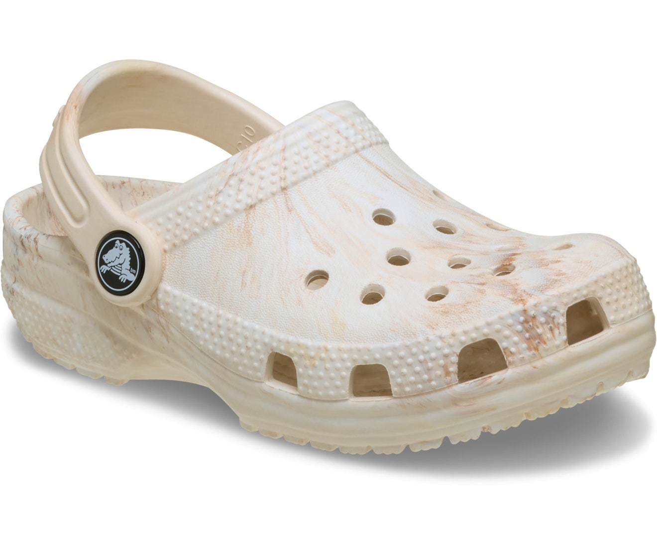 Classic Watercolor Marbled Bone Swirl Toddler Clog