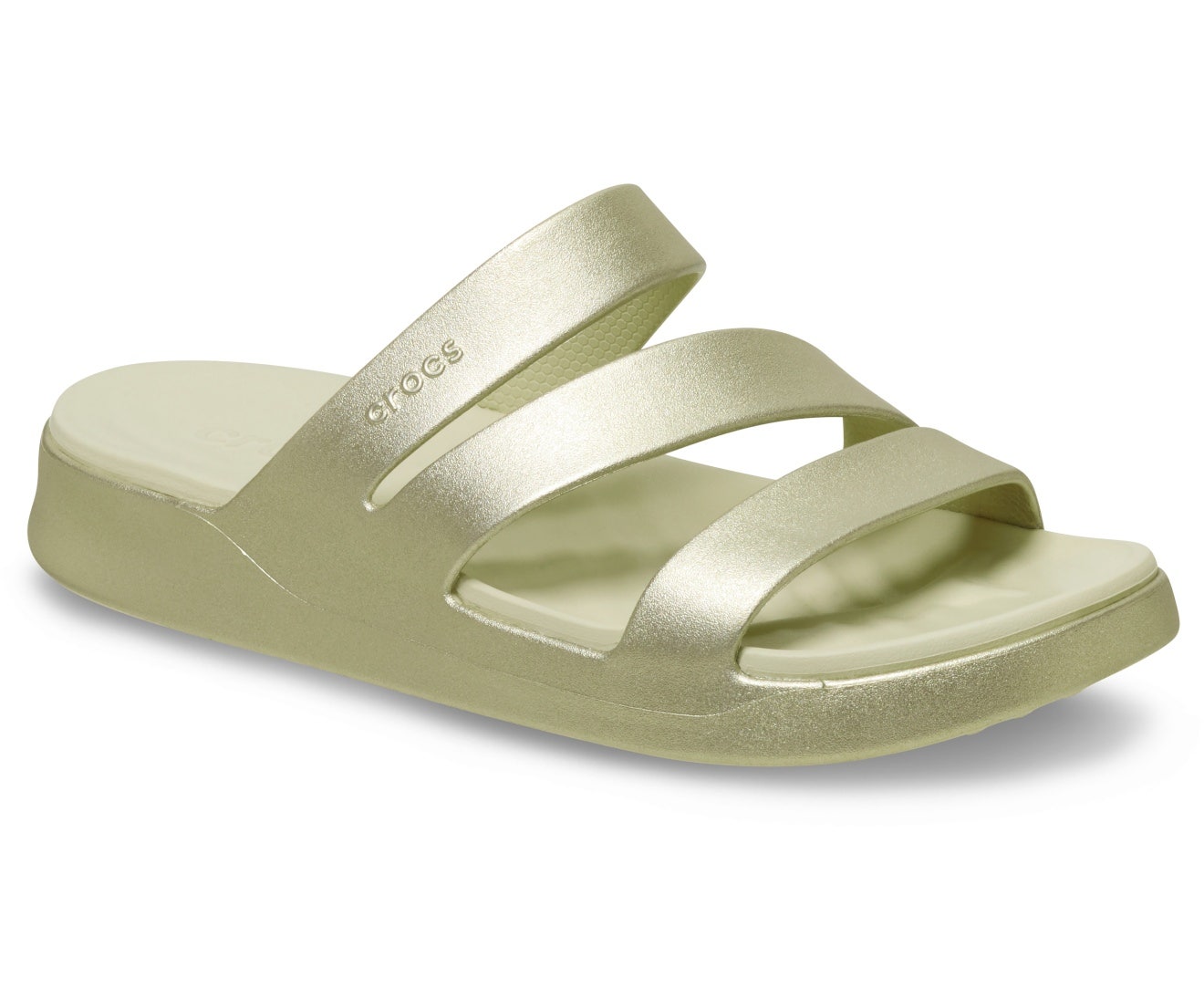 Getaway Metallic Strappy Champagne Women Sandal