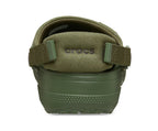 Classic Crafted Vegan Suede Unisex Army Green Clog