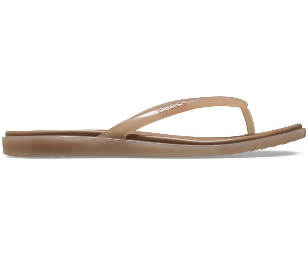 Miami Jelly Round Toe Milk Chocolate Jelly Women Flip