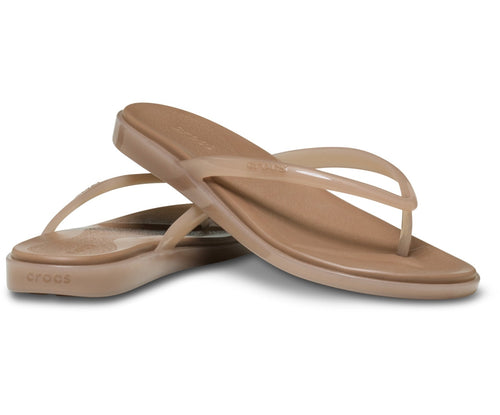 Miami Jelly Round Toe Milk Chocolate Jelly Women Flip