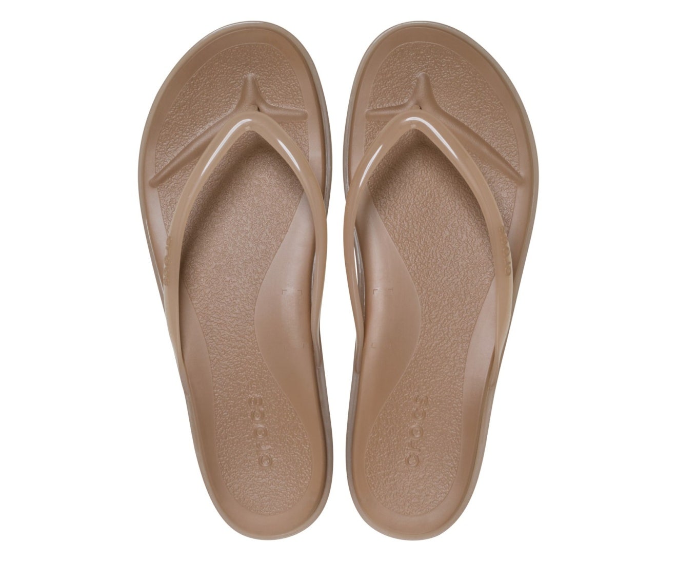 Miami Jelly Round Toe Milk Chocolate Jelly Women Flip