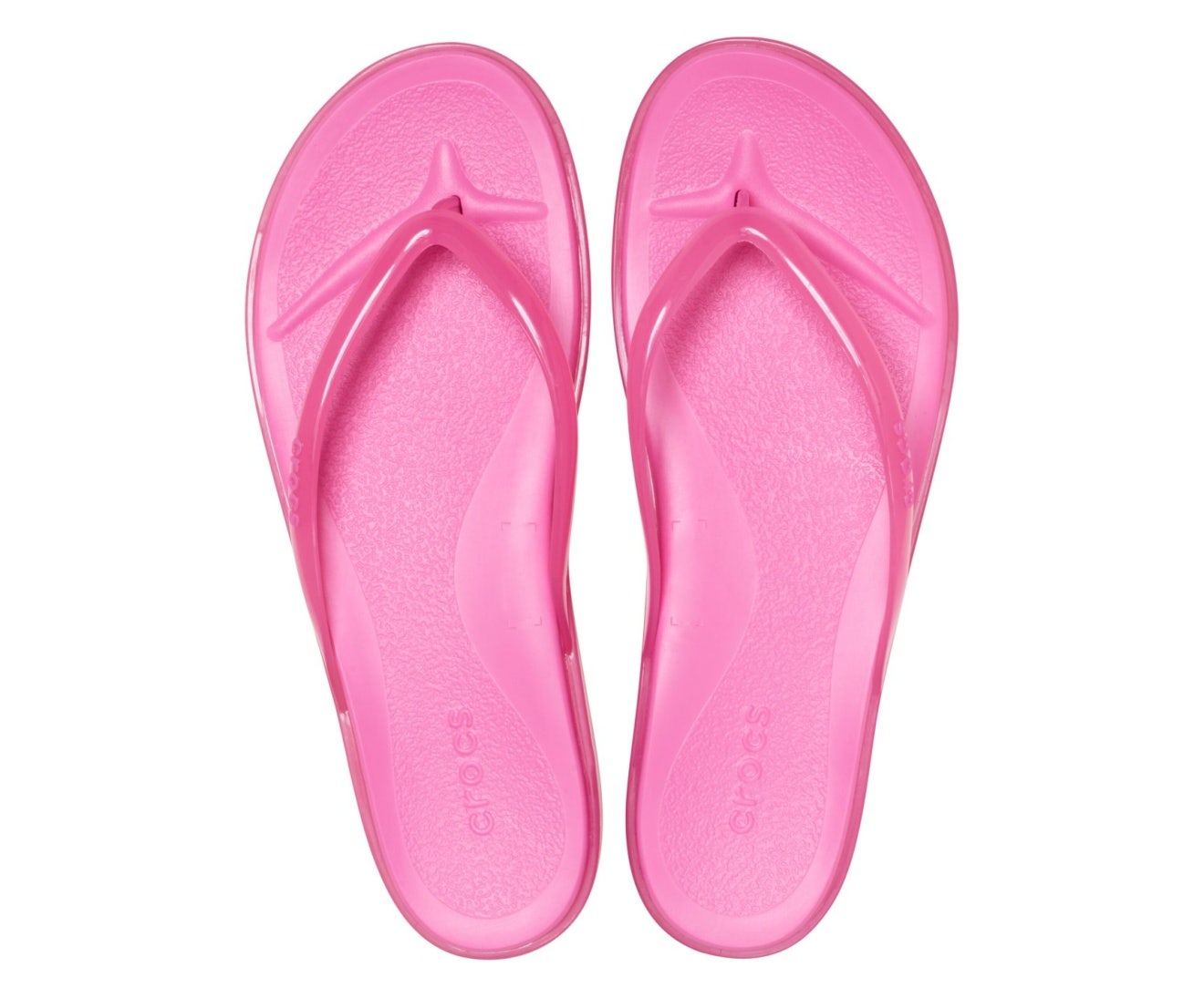 Miami Jelly Round Toe Pink Lemonade Jelly Women Flip