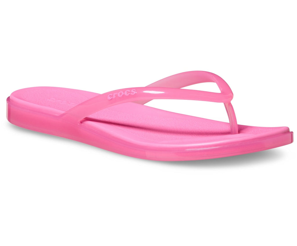 Miami Jelly Round Toe Pink Lemonade Jelly Women Flip