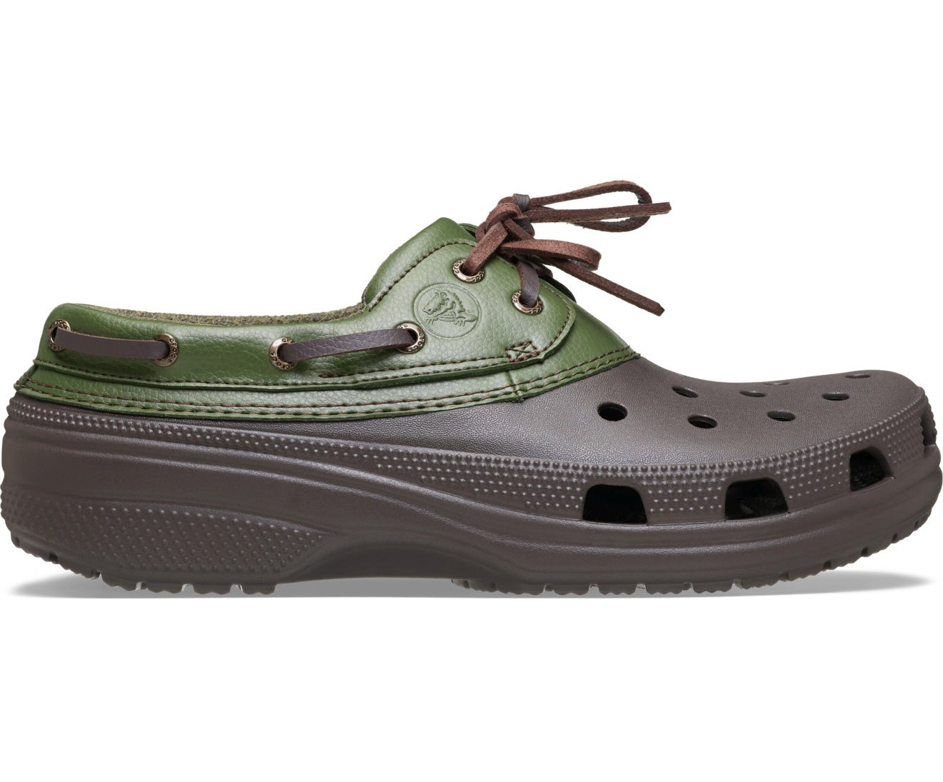 Classic Boat Espresso/Army Green Unisex Shoe
