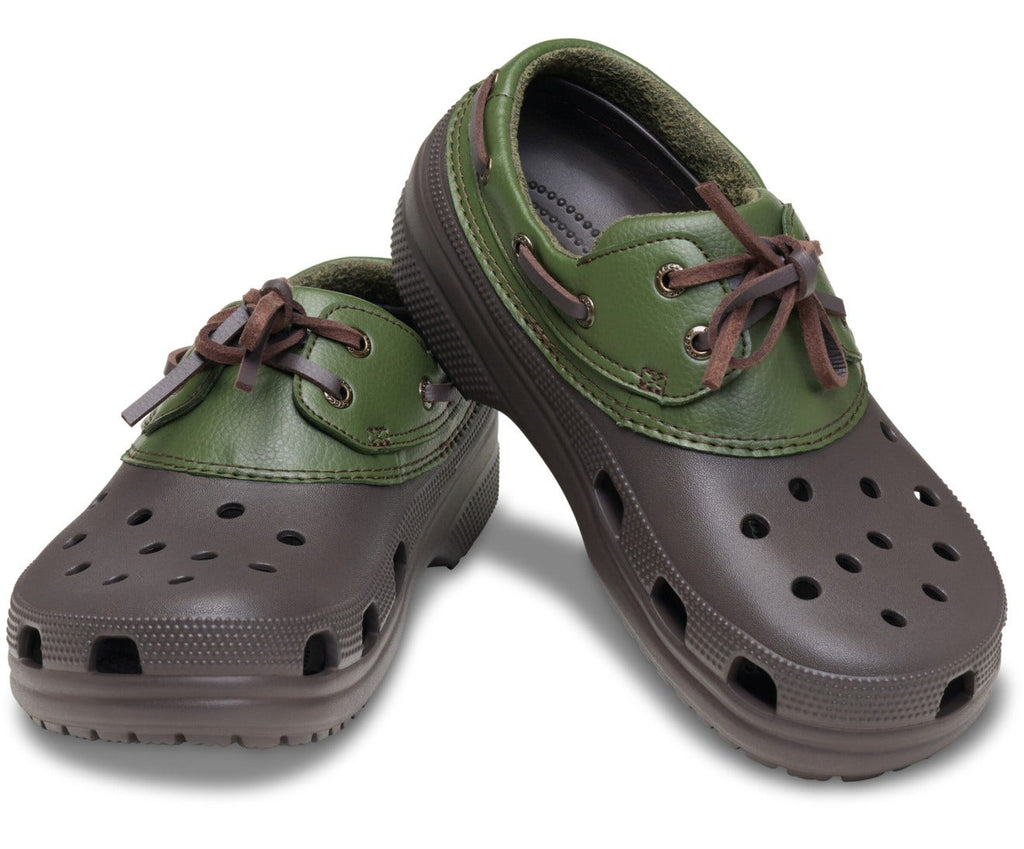Classic Boat Espresso/Army Green Unisex Shoe
