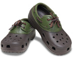 Classic Boat Espresso/Army Green Unisex Shoe