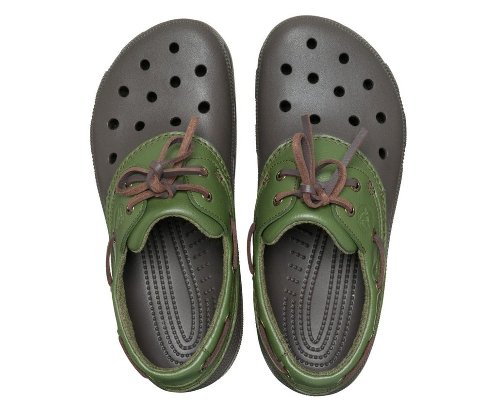 Classic Boat Espresso/Army Green Unisex Shoe