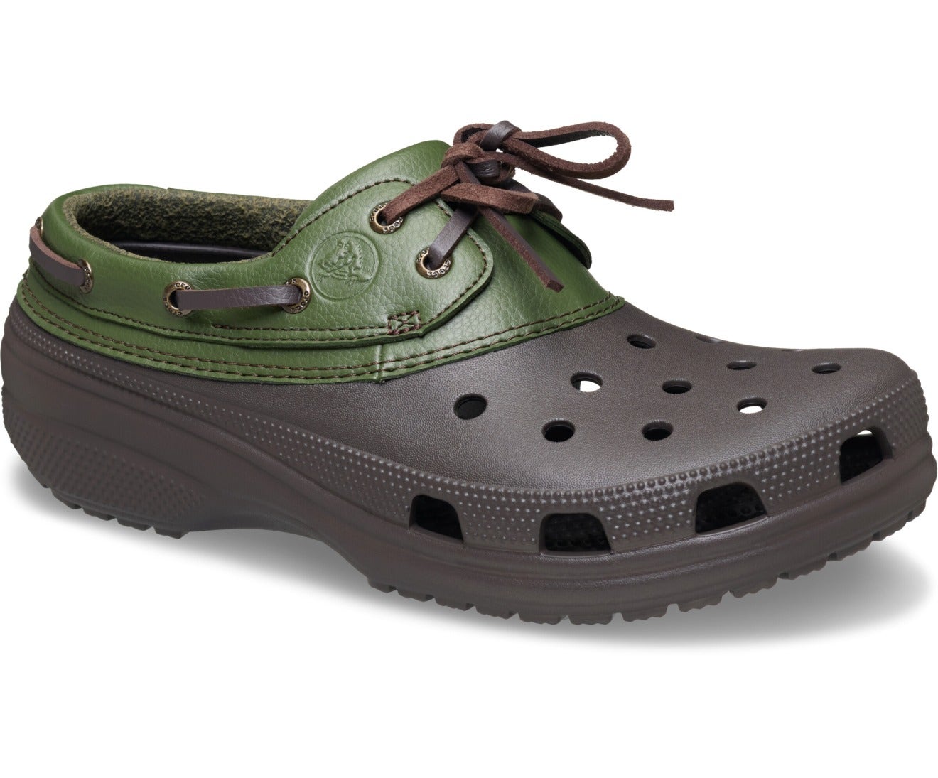 Classic Boat Espresso/Army Green Unisex Shoe