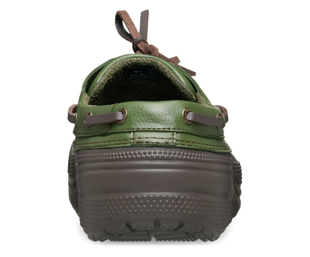 Classic Boat Espresso/Army Green Unisex Shoe