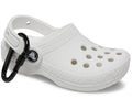 Classic Clog Pouch Bag Charm White