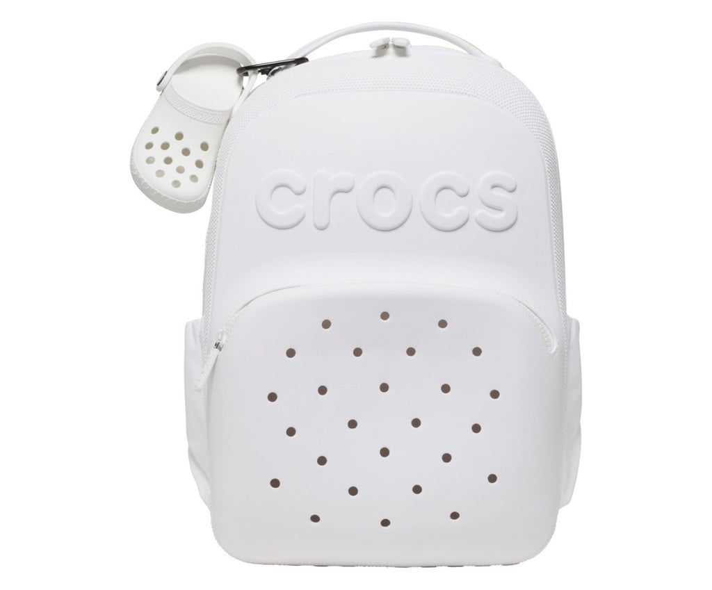 Classic Clog Pouch Bag Charm White