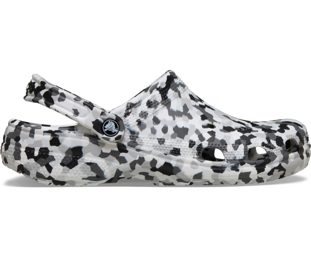 Classic Confetti Unisex Black/White Clog