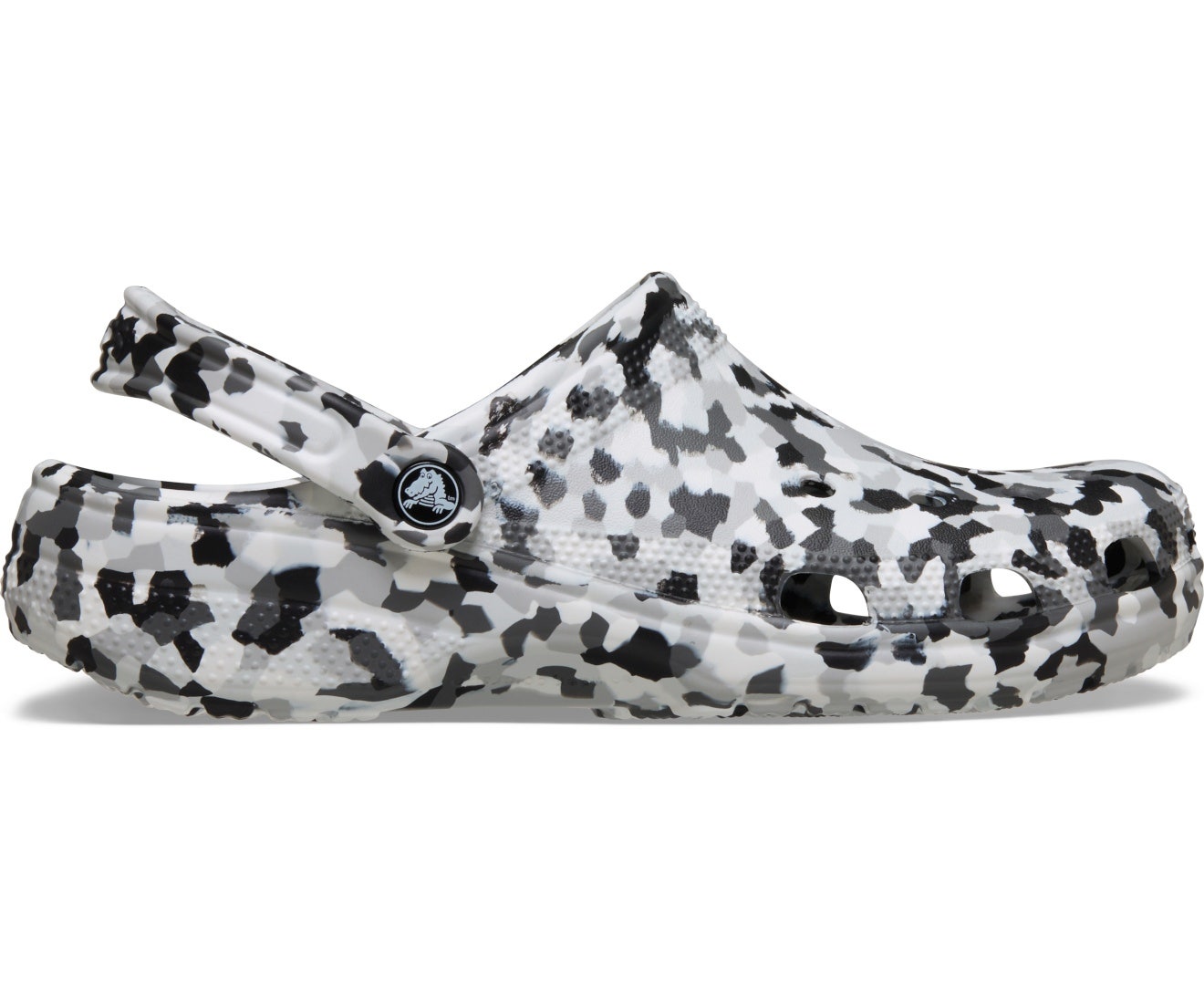 Classic Confetti Unisex Black/White Clog