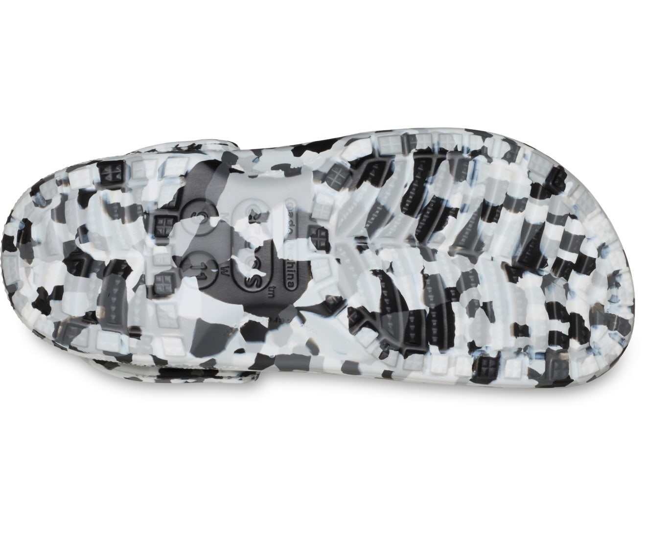 Classic Confetti Unisex Black/White Clog