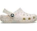 Classic Glow Paint Splatter Summit White/Multi Kids Clog