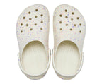Classic Glow Paint Splatter Summit White/Multi Kids Clog