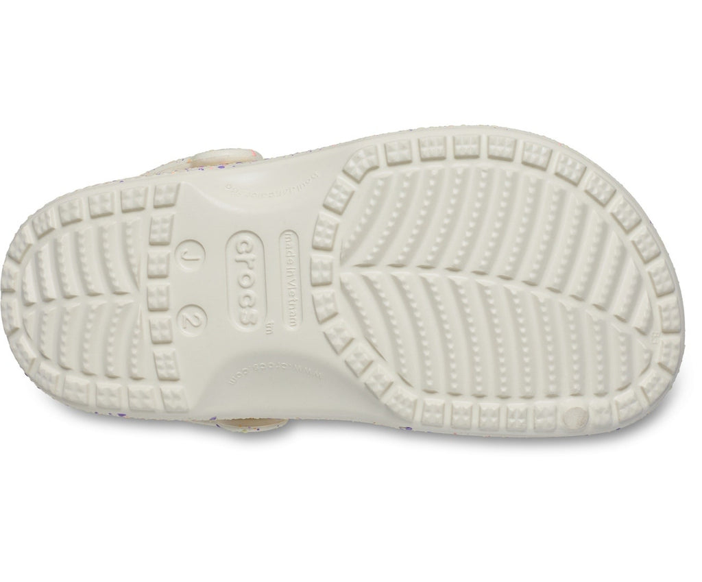 Classic Glow Paint Splatter Summit White/Multi Kids Clog