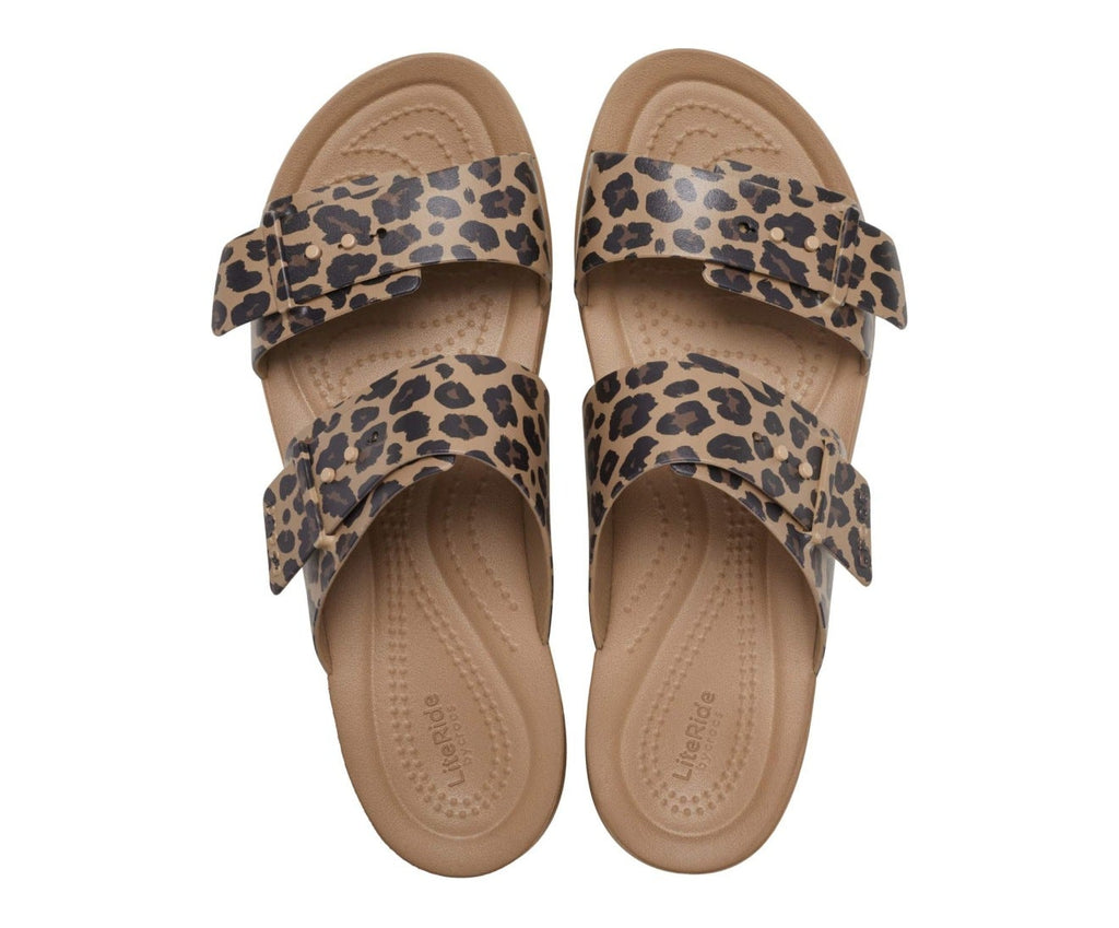 Brooklyn Animal Buckle Low Low Sepia/Leopard Women Sandal