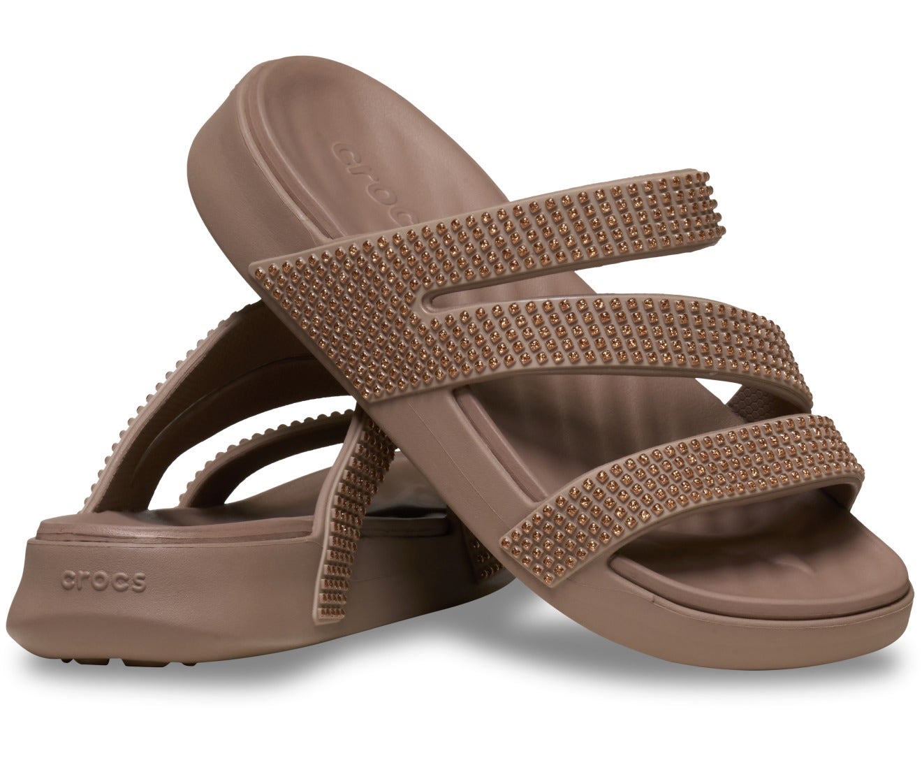 Getaway Gems Strappy Women Latte Sandal