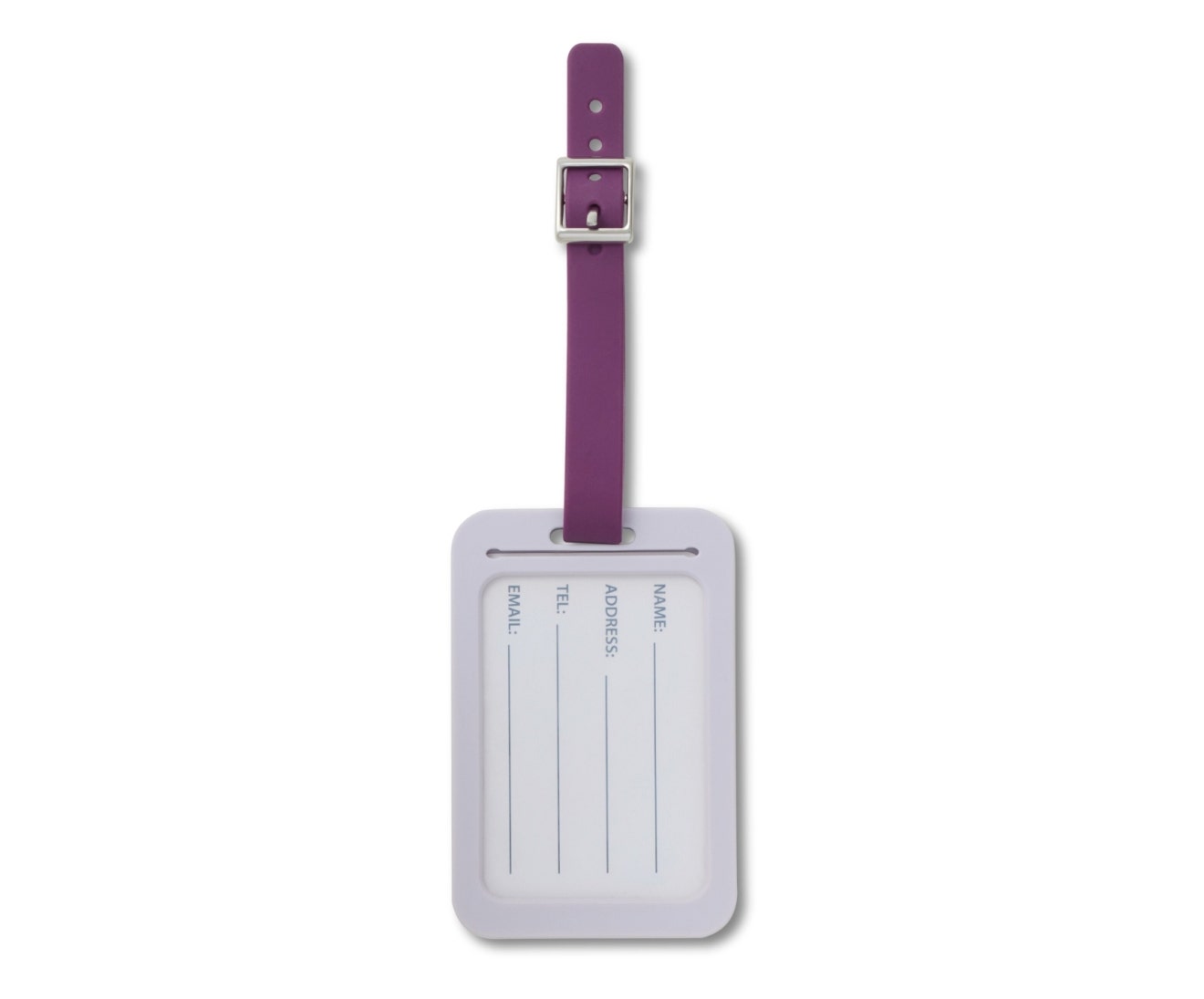Rectangle Luggage Tag Purple