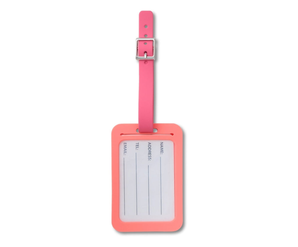 Rectangle Luggage Tag Pink