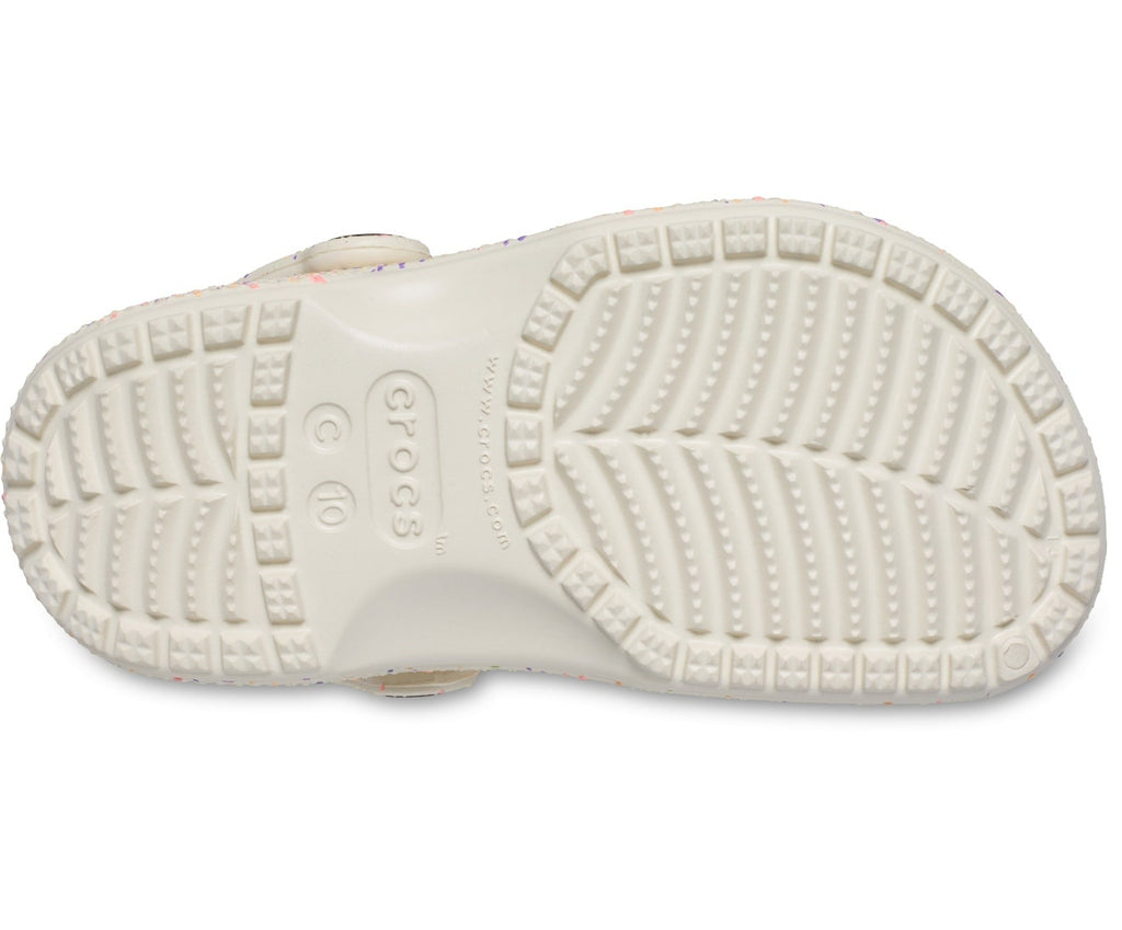 Classic Glow Paint Splatter Summit White/Multi Toddler Clog