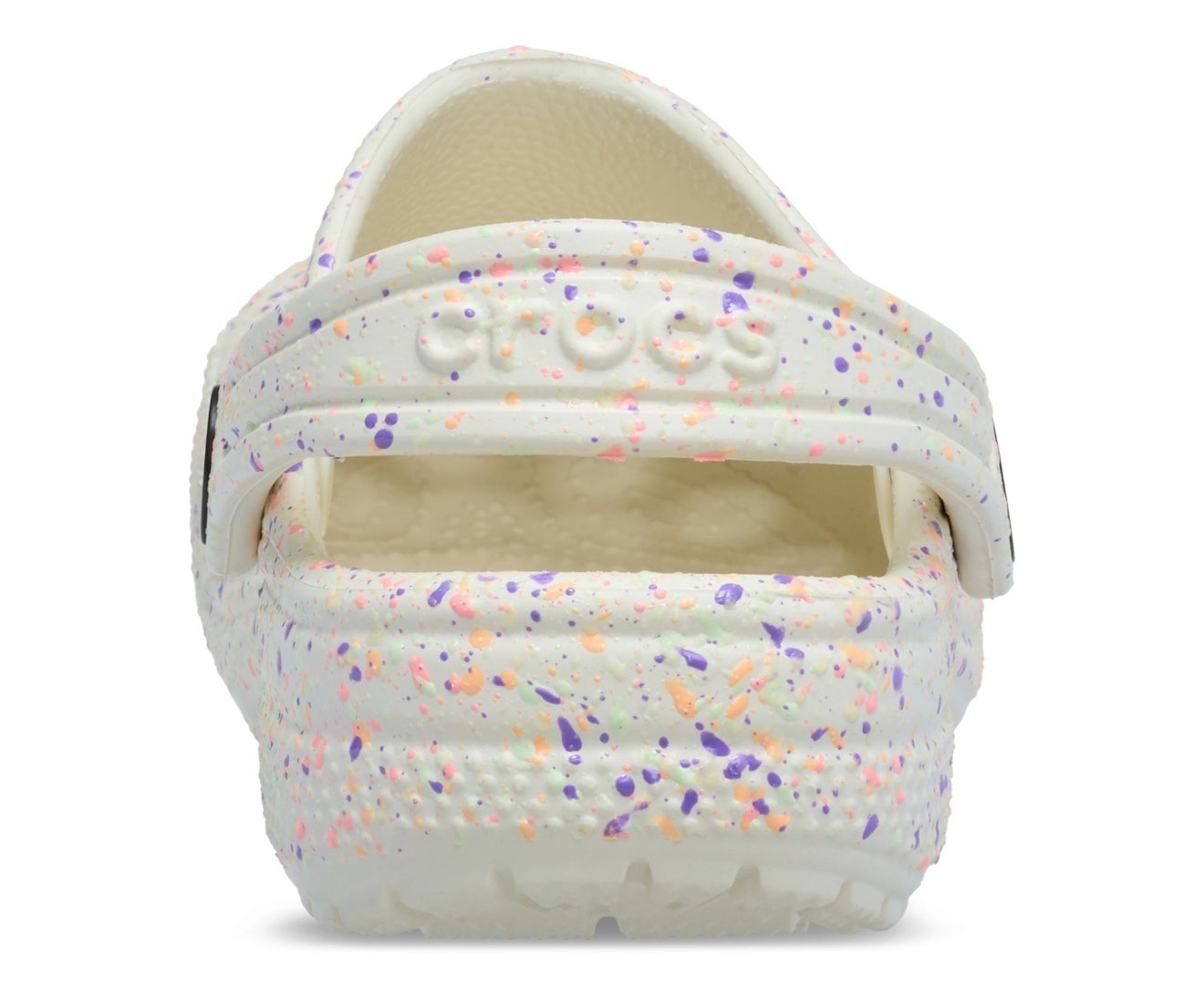 Classic Glow Paint Splatter Summit White/Multi Toddler Clog