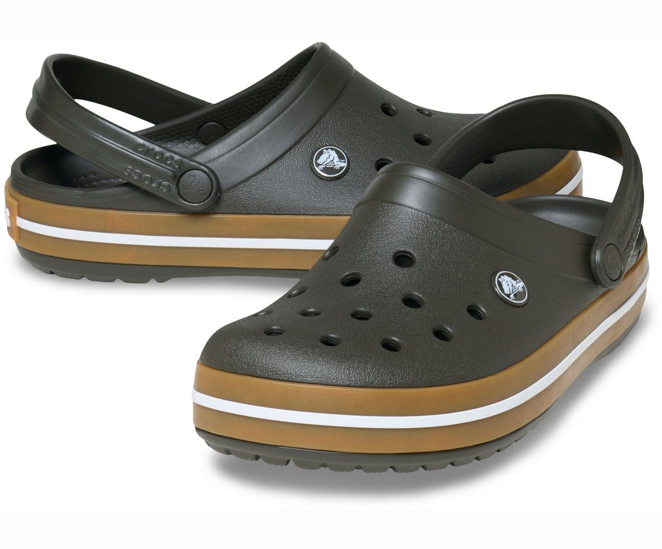 Crocband Gum Deep Olive Unisex Clog