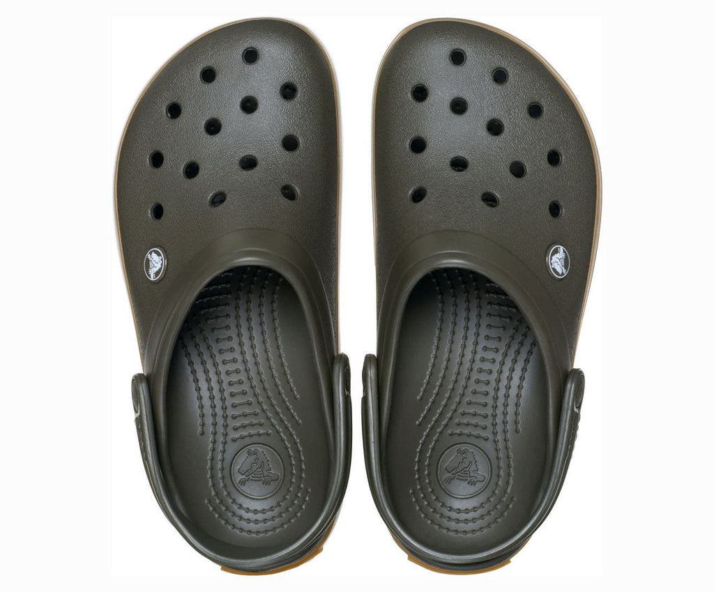 Crocband Gum Deep Olive Unisex Clog