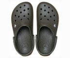 Crocband Gum Deep Olive Unisex Clog