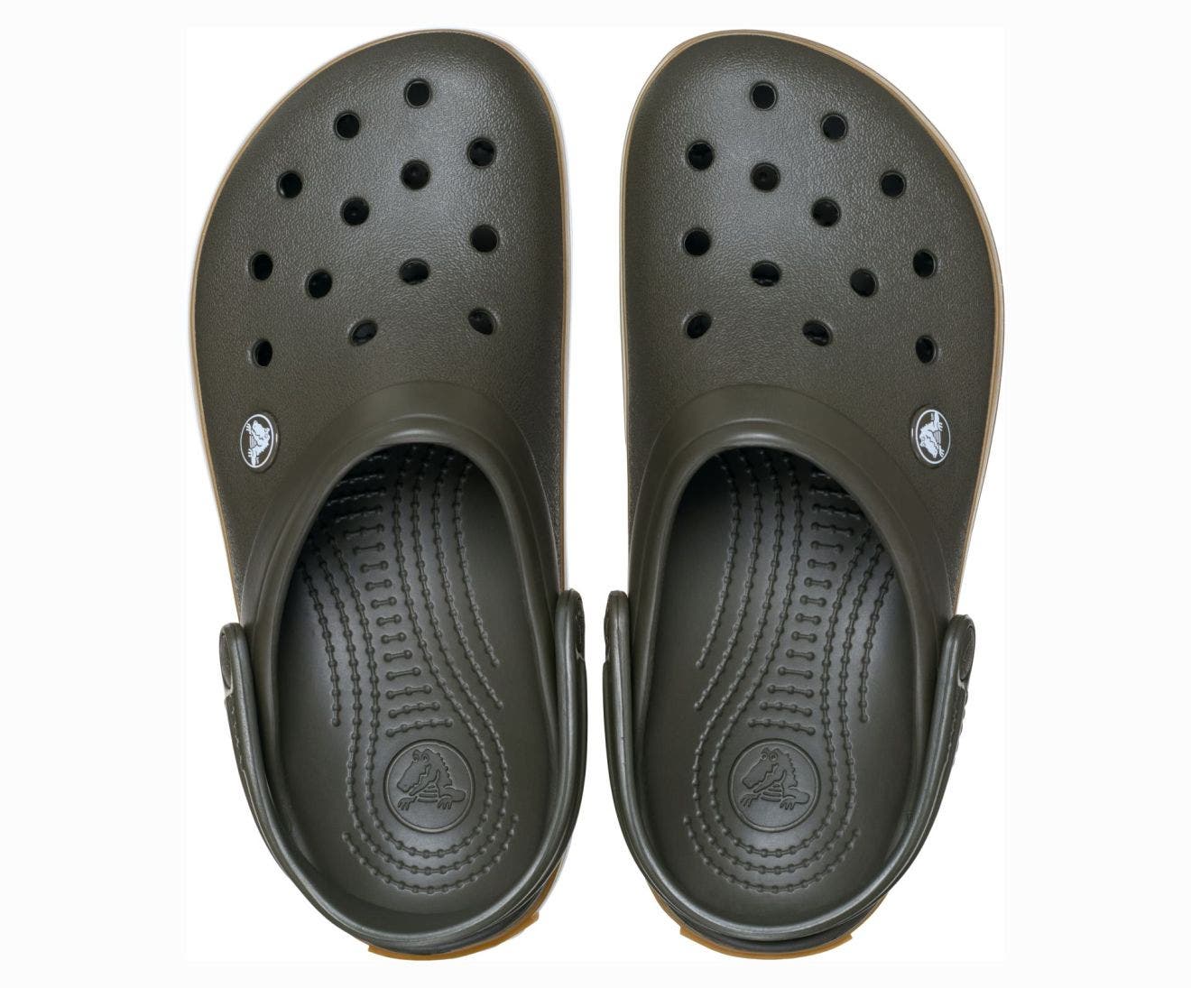 Crocband Gum Deep Olive Unisex Clog