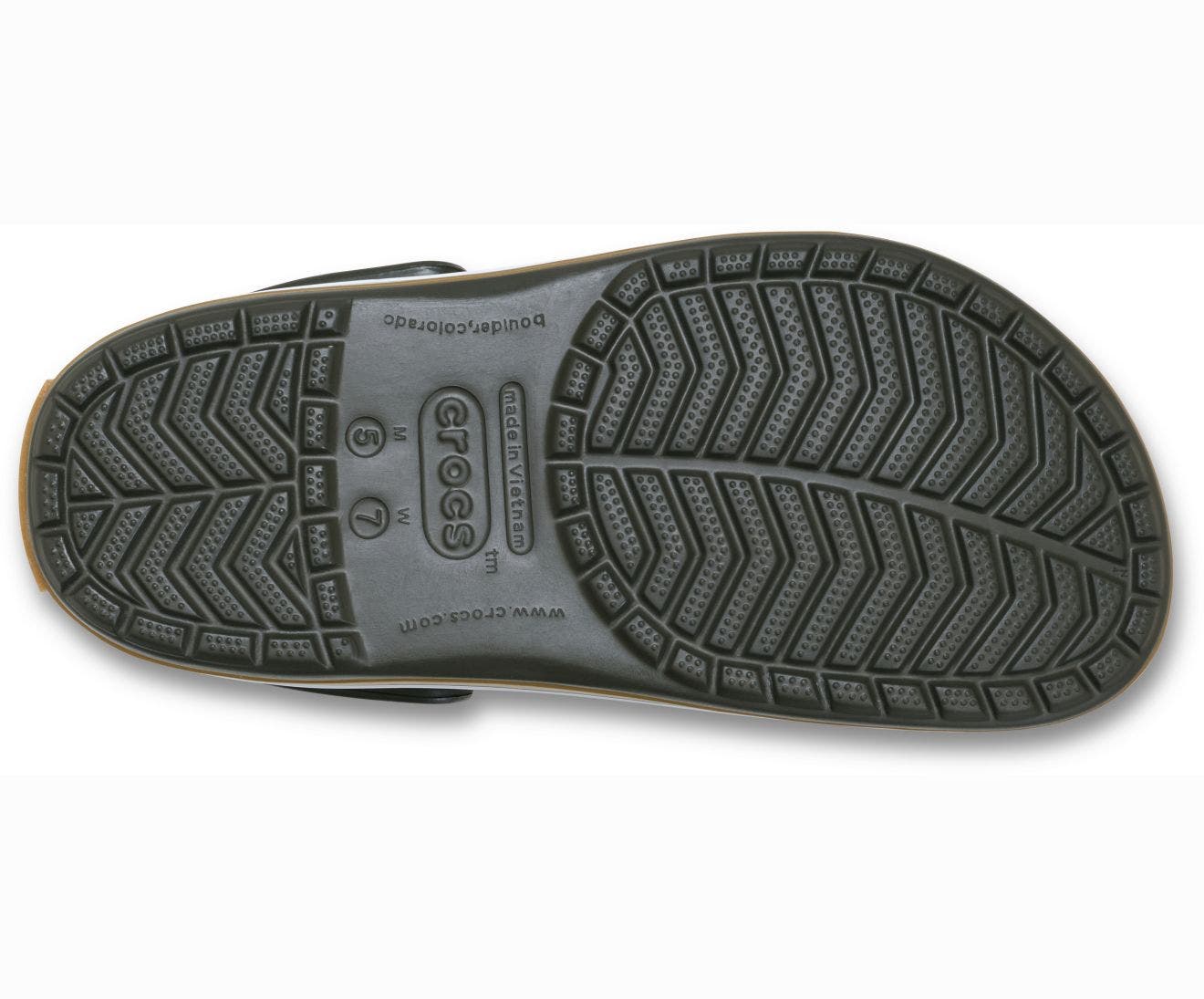 Crocband Gum Deep Olive Unisex Clog
